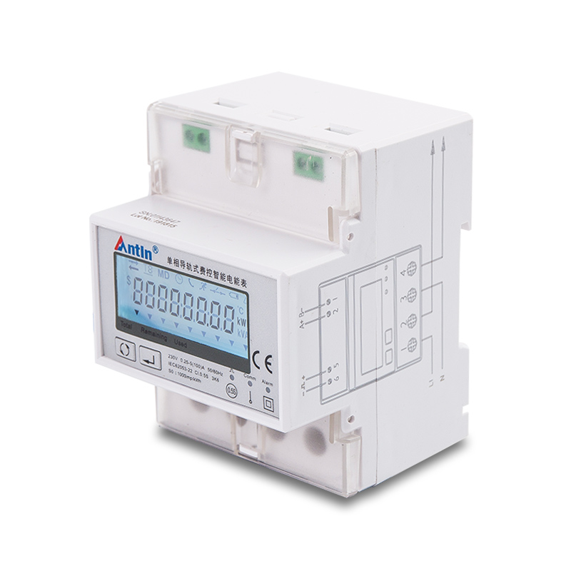 AT100G-YF Series Single Phase Din Rail Prepaid Energy Meter